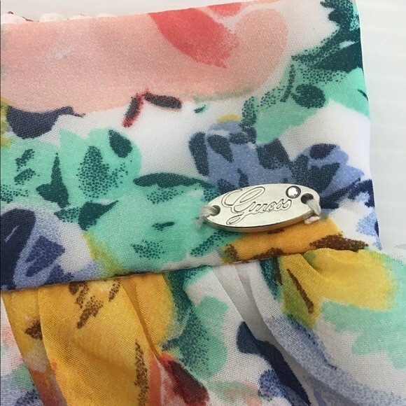 Guess High-Low Floral Skirt New Size XS - Picture 4 of 6